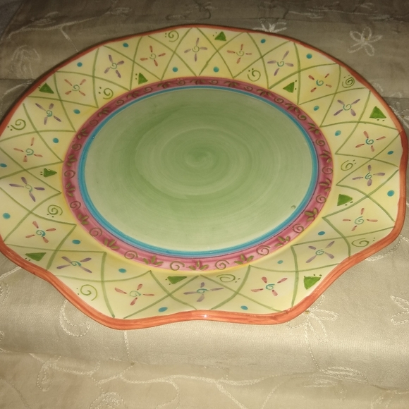 Vintage JKL footed plate. 10" - Picture 5 of 9